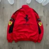Vintage Ferrari Racing Red Jacket Back