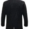Winter Real Karakul Astrakhan Lamb Curly Fur Black Color Coat For Mens.webp
