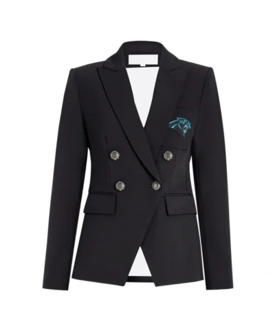 Women Carolina Panthers Black Blazer