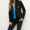 Women Carolina Panthers Black Blazer on Sale 600x680