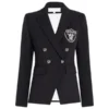 Women Las Vegas Raiders Black Blazer 600x680