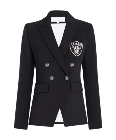 Women Las Vegas Raiders Black Blazer 600x680