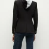 Women Las Vegas Raiders Black Blazer Back 600x680