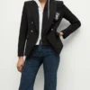 Women Las Vegas Raiders Black Blazer on Sale 600x680