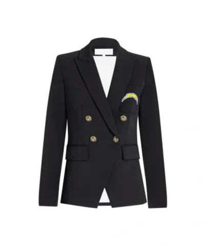 Women Los Angeles Chargers Black Blazer 600x680