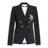 Women Minnesota Vikings Black Blazer 600x680