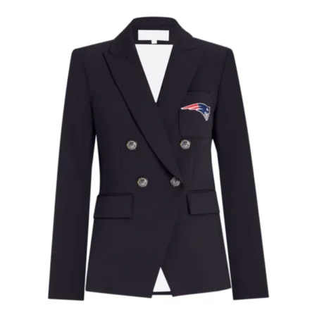 Women New England Patriots Black Blazer