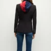 Women New England Patriots Black Blazer Back 600x680