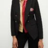 Women San Francisco 49ers Black Blazer Front 600x680