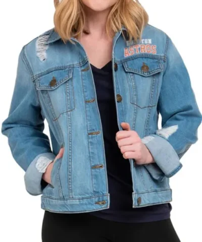 Womens Houston Astros Denim Jacket