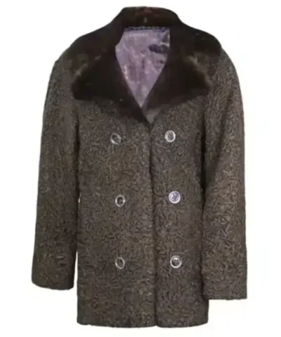 Womens Mink Collar Fur Persian Astrakhan Lamb Coat.webp
