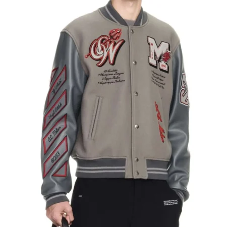 ac milan logo off white grey varsity jacket jpg