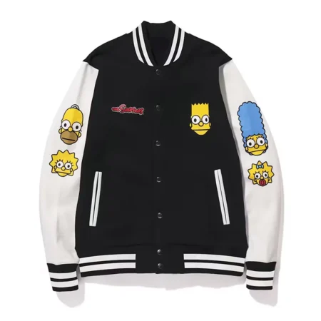 bape simpsons baby milo varsity jacket