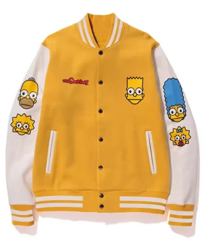 bape simpsons varsity jacket
