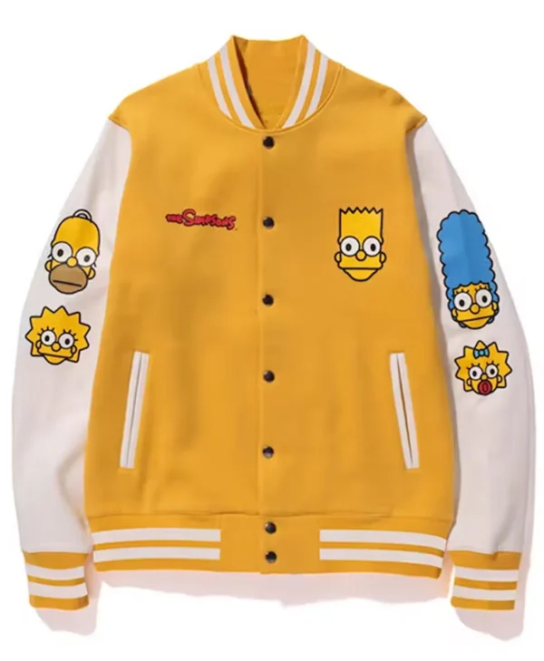 bape simpsons varsity jacket
