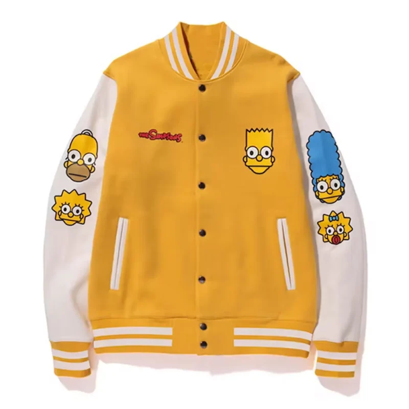 bape simpsons varsity jacket