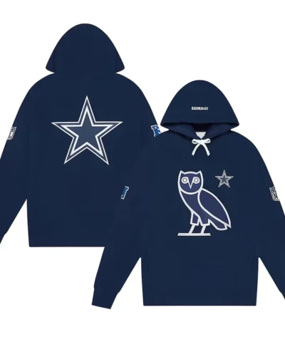 dallas cowboys ovo navy fleece hoodie