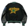dallas stars 90s black varsity jacket