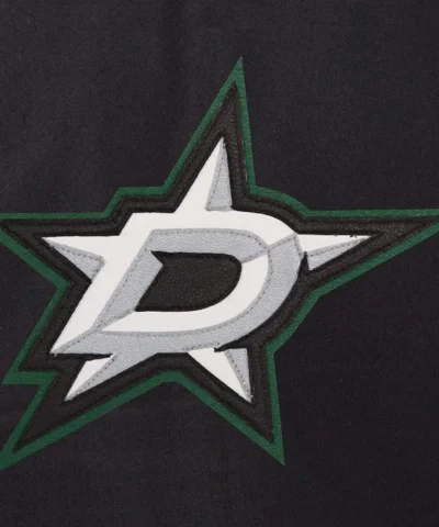 dallas stars black and white two tone jacket