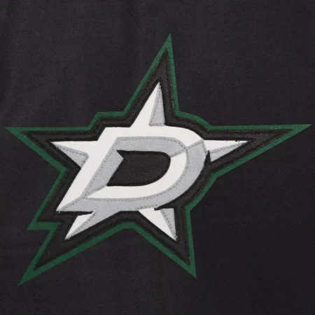 dallas stars black and white two tone jacket