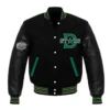 dallas stars black varsity jacket