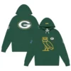 green bay packers ovo green fleece hoodie