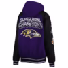 mens g iii sports by carl banks purple baltimore back
