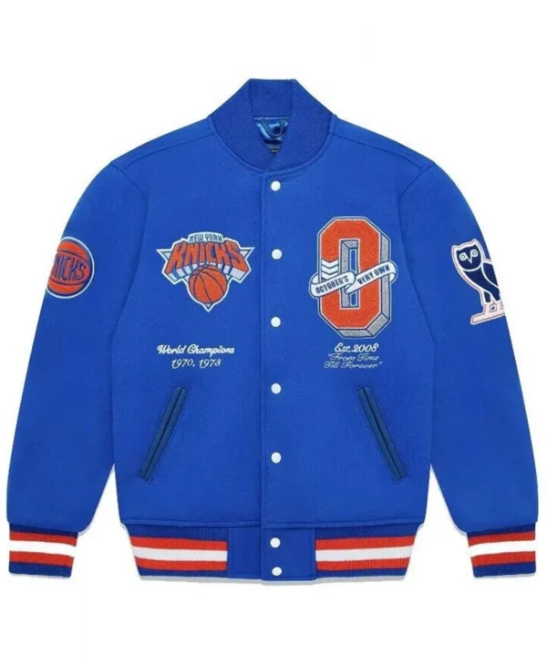 new york knicks ovo varsity jacket scaled