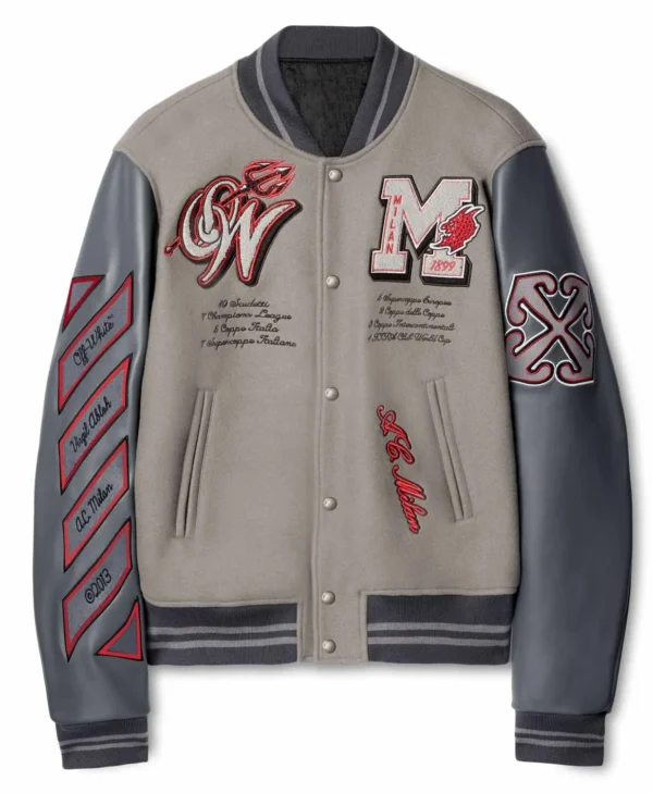off white ac milan logo gray varsity jacket jpg