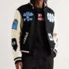off white appliqued wool blend felt and leather jacket.jpg