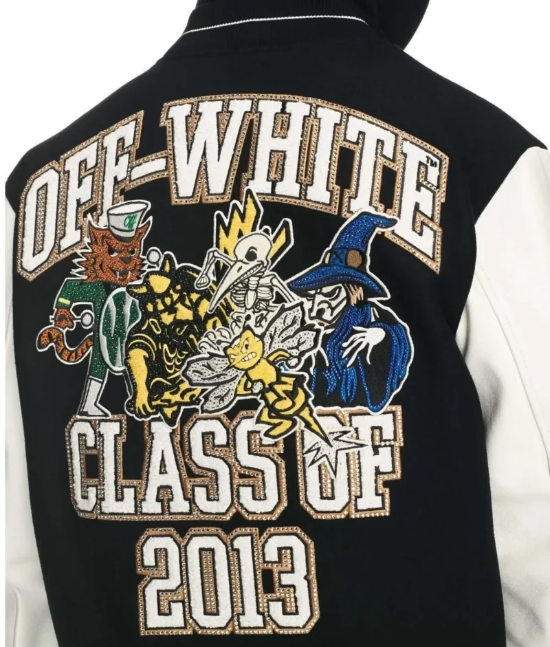 off white classic of 2013 black and white varsity jacket.jpg