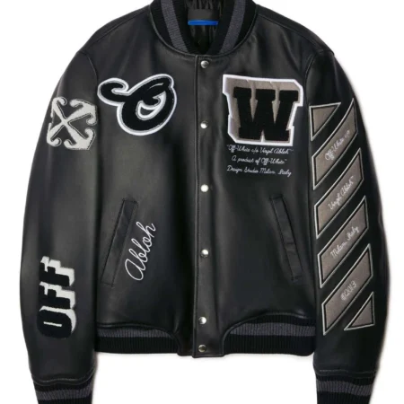 off white full leather varsity jacket jpg
