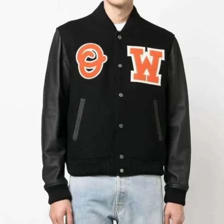 off white varsity logo patch jacket jpg