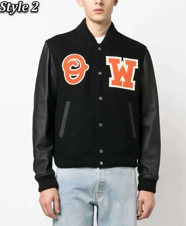 off white varsity logo patch jacket jpg