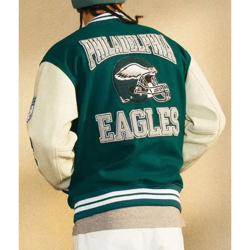 philadelphia eagles letterman jacket