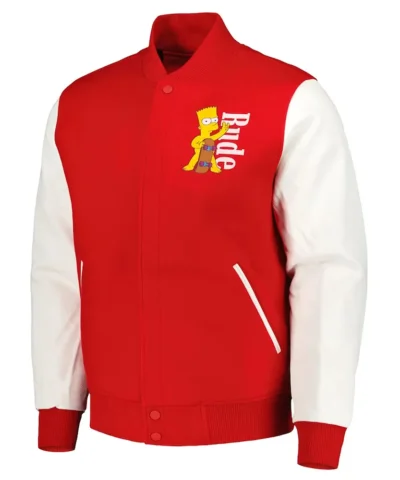 rude red varsity jacket