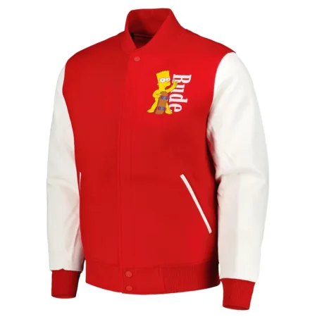 rude red varsity jacket