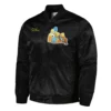 the simpsons black satin jacket
