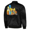 the simpsons freeze max couch satin jacket