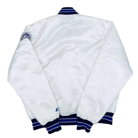 1990s colorado rockies white satin jacket