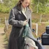 28 Years Later 2025 Jodie Comer Grey Wool Coat