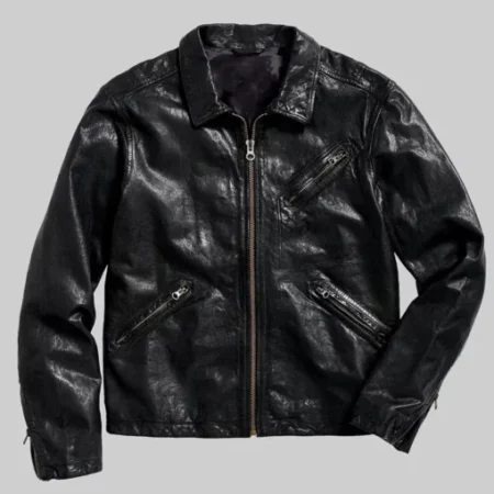 28 Years Later Aaron Taylor Black Leather Jacket 1