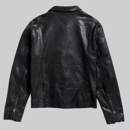 28 Years Later Aaron Taylor Black Leather Jacket 2