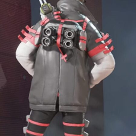 Apex Legends Crypto Cardinal Black Jacket back jpg