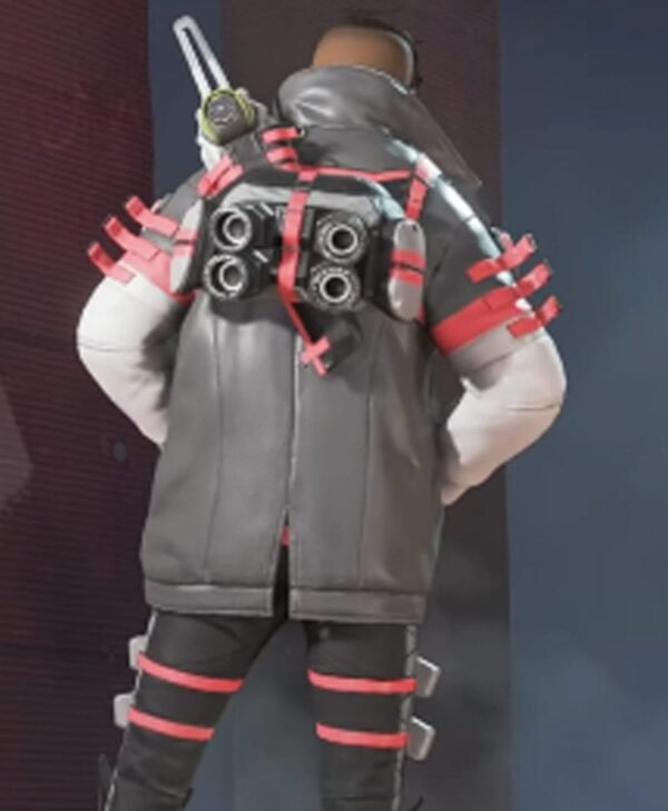 Apex Legends Crypto Cardinal Black Jacket back jpg