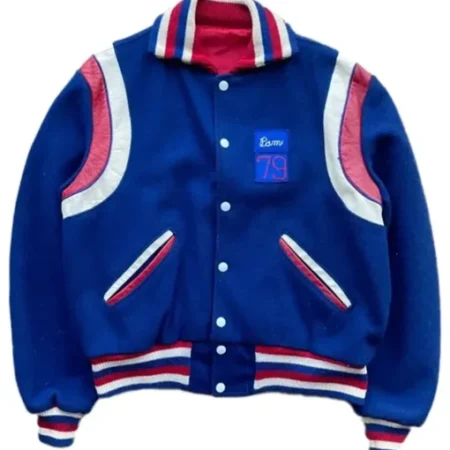 Band Varsity Blue Independence Day Bomber Jacket