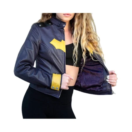 Batgirl Leather Jacket webp