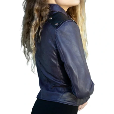 Batgirl Leather Jacket Side webp