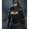 Batman Arkham Knight Batgirl Slim Fit Leather Jacket webp