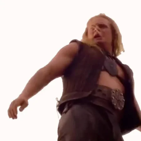 Billy Magnussen TV Series Black Mirror Valdack Brown Cotton Vest webp